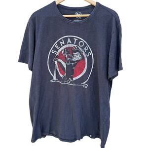Washington Senators Retro '47 Gray MLB baseball t-shirt Size XL